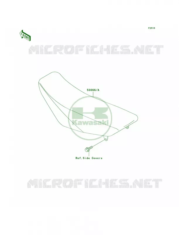 Seat Kawasaki MOTOS 85 2009 KX85  KX85A9F