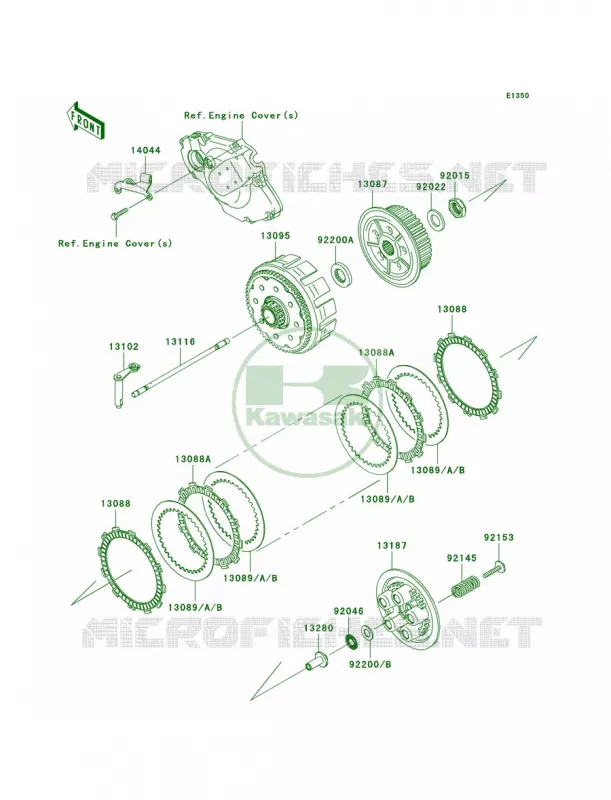 Clutch Kawasaki MOTOS 450 2007 KX450F  KX450D7F
