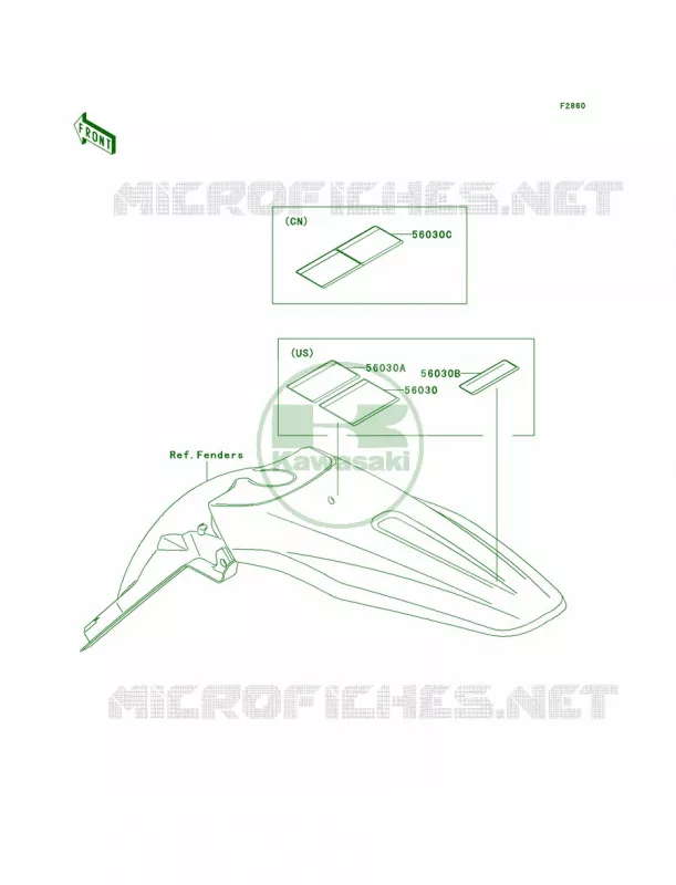 Labels Kawasaki MOTOS 450 2007 KX450F  KX450D7F