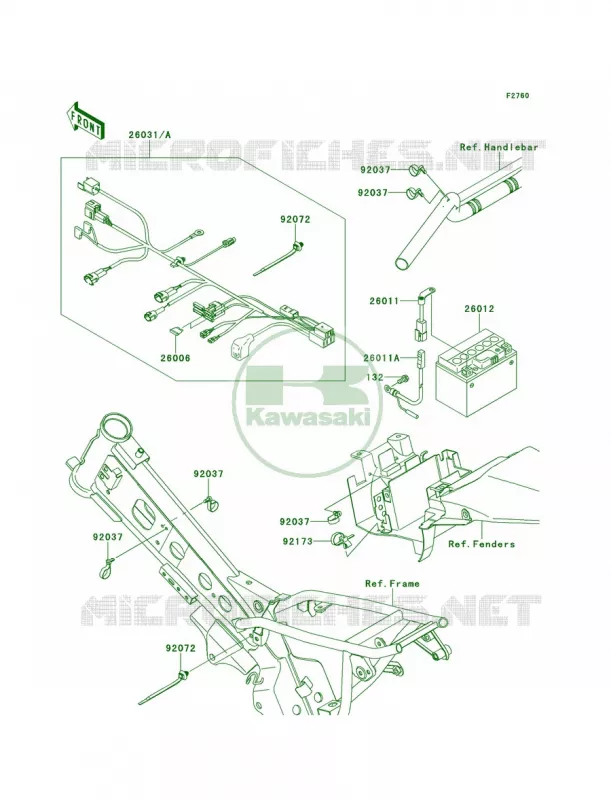 Chassis Electrical Equipment Kawasaki MOTOS 110 2014 KLX110L  KLX110DEF