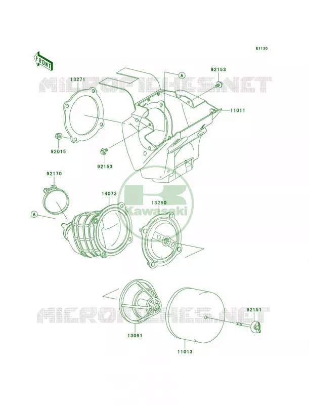 Air Cleaner Kawasaki MOTOS 65 2006 KX65  KX65A6F