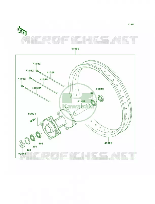 Optional Parts Kawasaki MOTOS 85 2006 KX85  KX85A6F