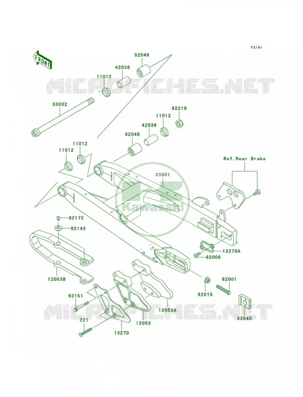 Swingarm Kawasaki MOTOS 85 2006 KX85  KX85A6F