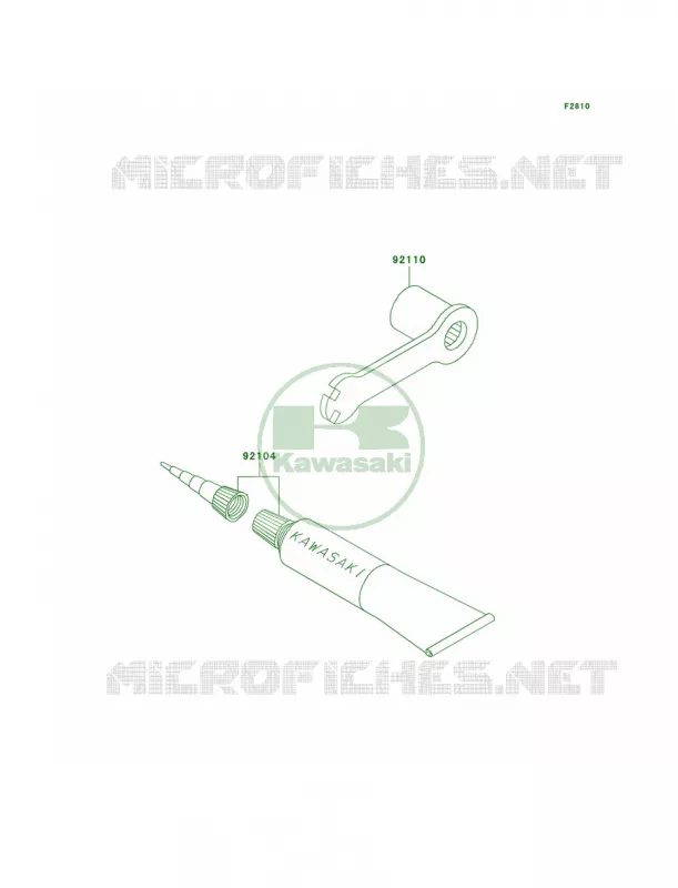 Owner's Tools Kawasaki MOTOS 100 2005 KX100  KX100-D5