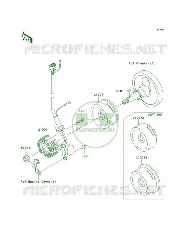 Generator Kawasaki MOTOS 250 2005 KX250F  KX250-N2