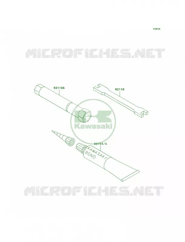 Owner's Tools Kawasaki MOTOS 250 2005 KX250F  KX250-N2