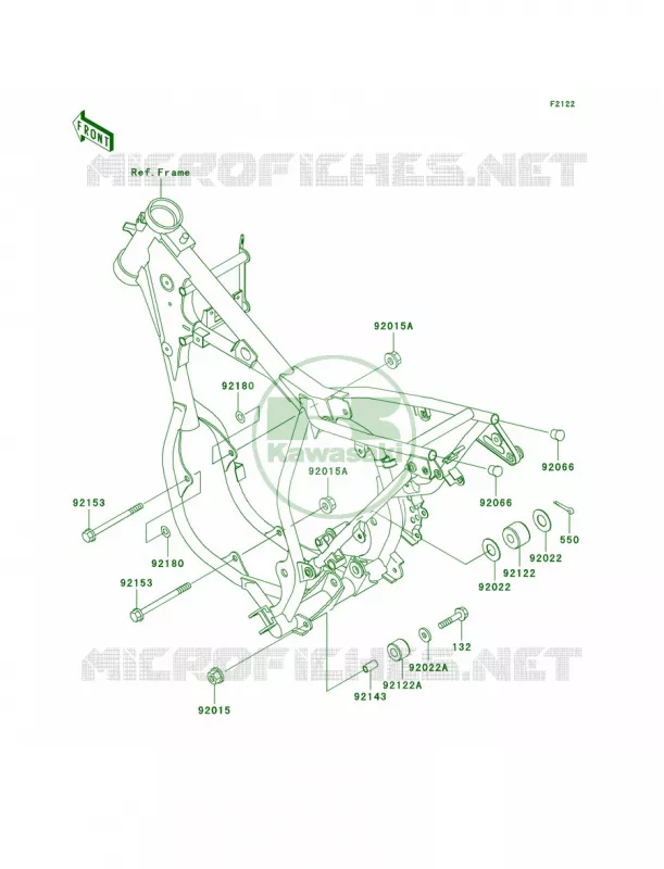 Engine Mount Kawasaki MOTOS 65 2005 KX65  KX65-A6
