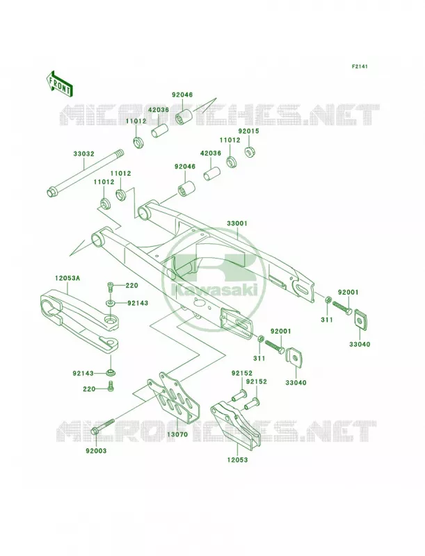 Swingarm Kawasaki MOTOS 65 2005 KX65  KX65-A6