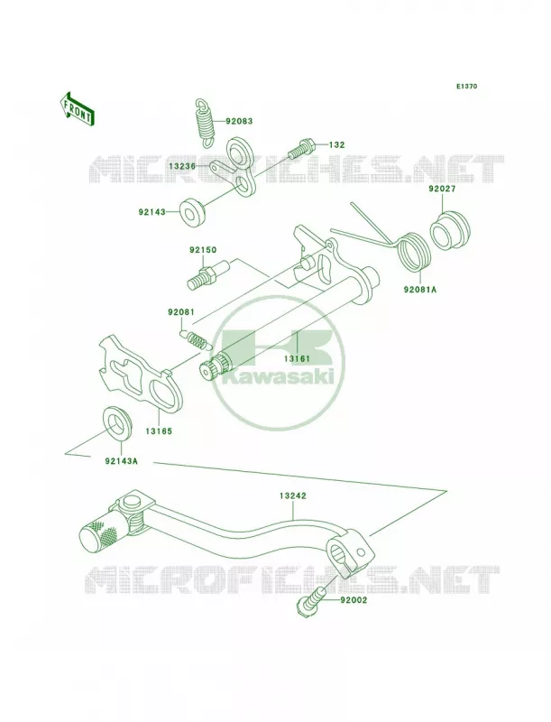 Gear Change Mechanism Kawasaki MOTOS 85 2005 KX85  KX85-A5