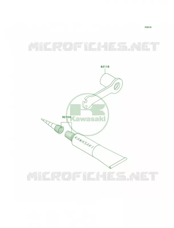 Owner's Tools Kawasaki MOTOS 100 2004 KX100  KX100-D4