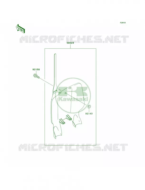 Accessory Kawasaki MOTOS 500 2004 KX500  KX500-E16