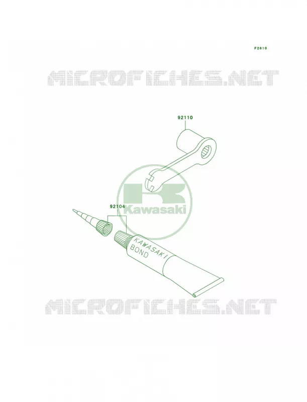 Owner's Tools Kawasaki MOTOS 500 2004 KX500  KX500-E16