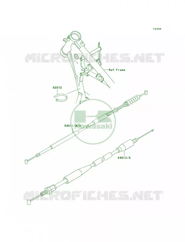Cables Kawasaki MOTOS 65 2004 KX65  KX65-A5