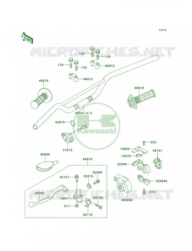 Handlebar Kawasaki MOTOS 65 2004 KX65  KX65-A5