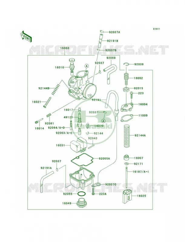 Carburetor Kawasaki MOTOS 85 2004 KX85  KX85-A4