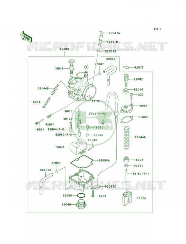 Carburetor Kawasaki MOTOS 100 2003 KX100  KX100-D3