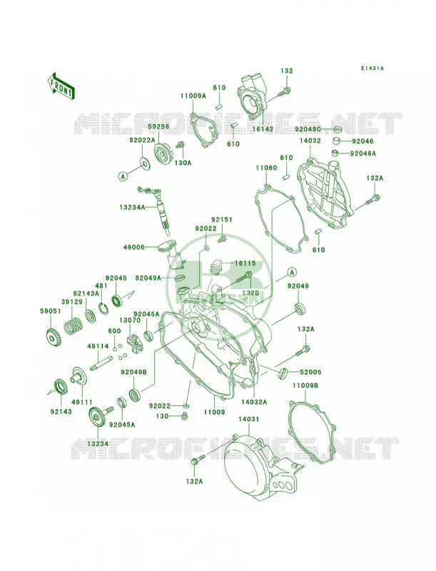Engine CoversD3 Kawasaki MOTOS 100 2003 KX100  KX100-D3