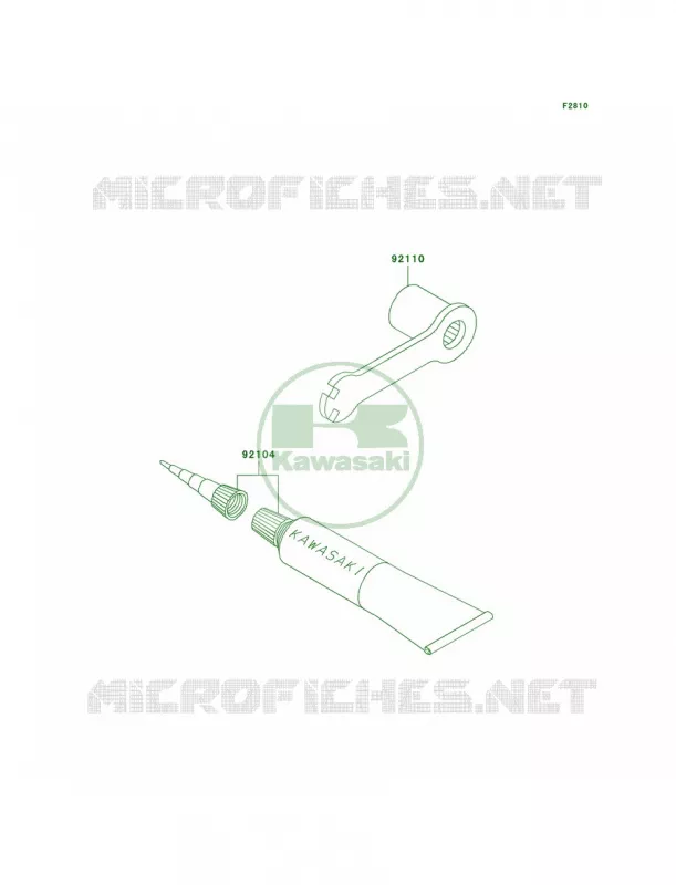 Owner's Tools Kawasaki MOTOS 100 2003 KX100  KX100-D3