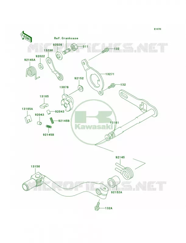 Gear Change Mechanism Kawasaki MOTOS 250 2003 KX250  KX250-M1