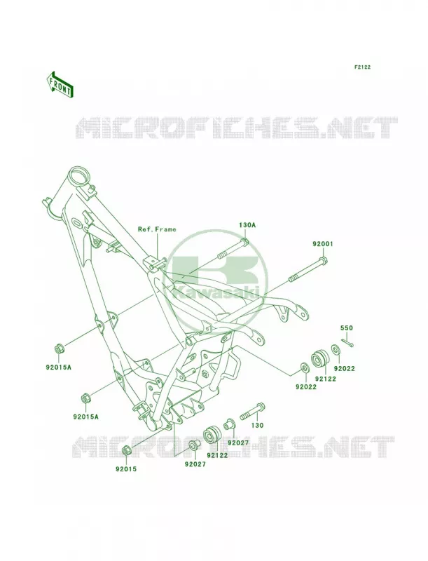 Engine Mount Kawasaki MOTOS 60 2003 KX60  KX60-B19