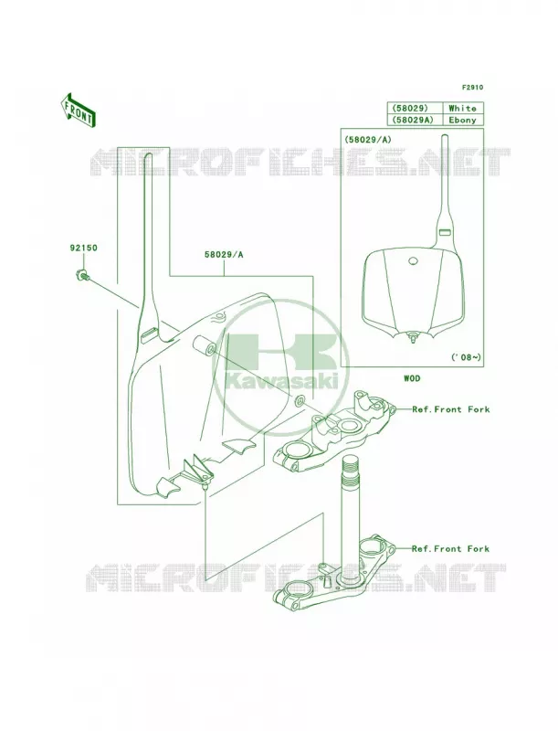Accessory Kawasaki MOTOS 110 2009 KLX110  KLX110A9F