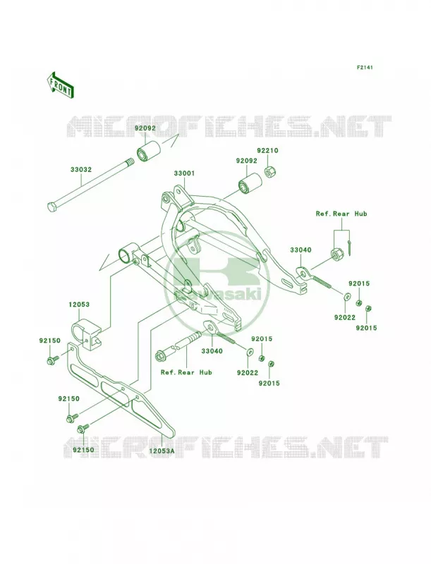 Swingarm Kawasaki MOTOS 110 2009 KLX110  KLX110A9F