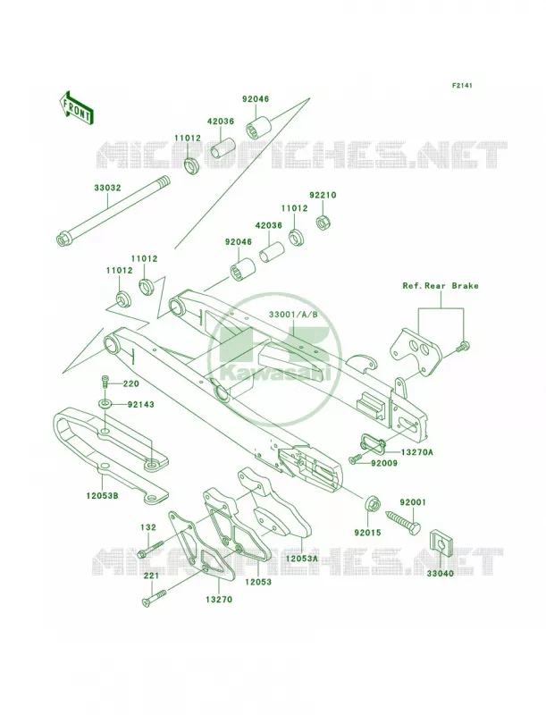 Swingarm Kawasaki MOTOS 85 2003 KX85  KX85-A3