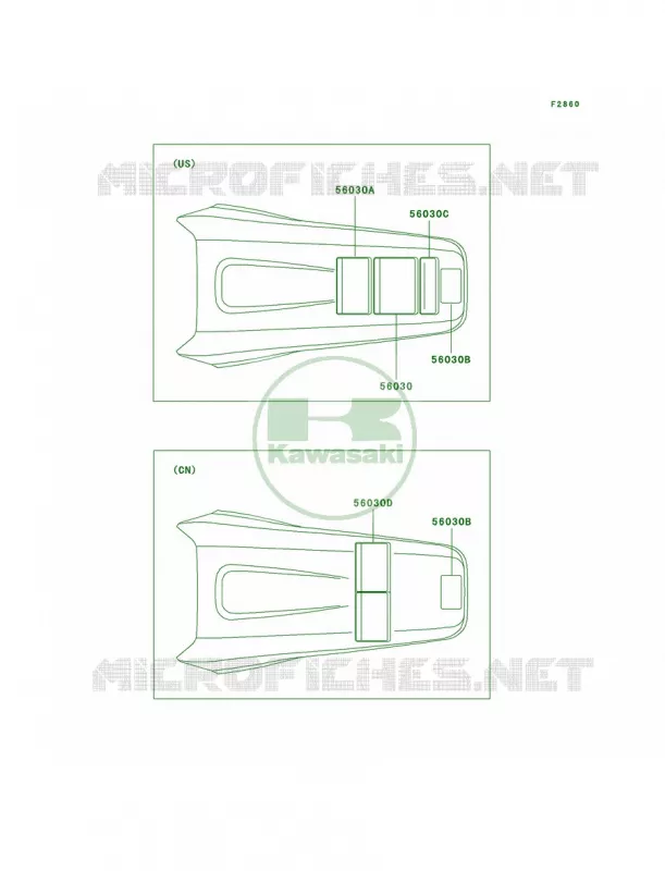 Labels Kawasaki MOTOS 125 2002 KX125  KX125-L4