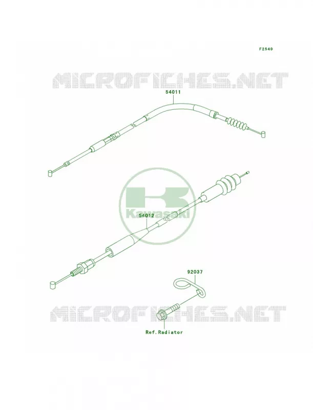 Cables Kawasaki MOTOS 250 2002 KX250  KX250-L4