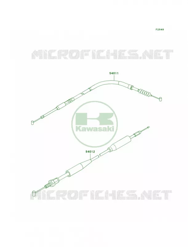 Cables Kawasaki MOTOS 500 2002 KX500  KX500-E14