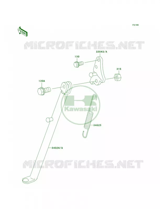 Stands Kawasaki MOTOS 60 2002 KX60  KX60-B18