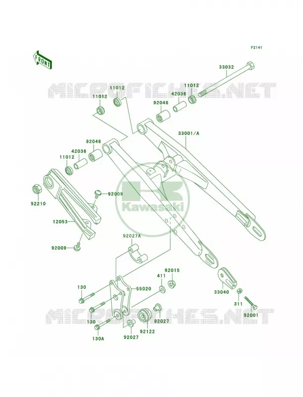 Swingarm Kawasaki MOTOS 60 2002 KX60  KX60-B18