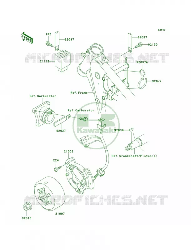 Generator Kawasaki MOTOS 65 2002 KX65  KX65-A3