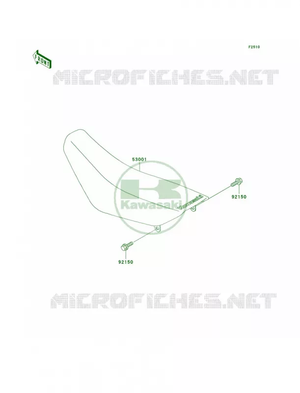 Seat Kawasaki MOTOS 65 2002 KX65  KX65-A3