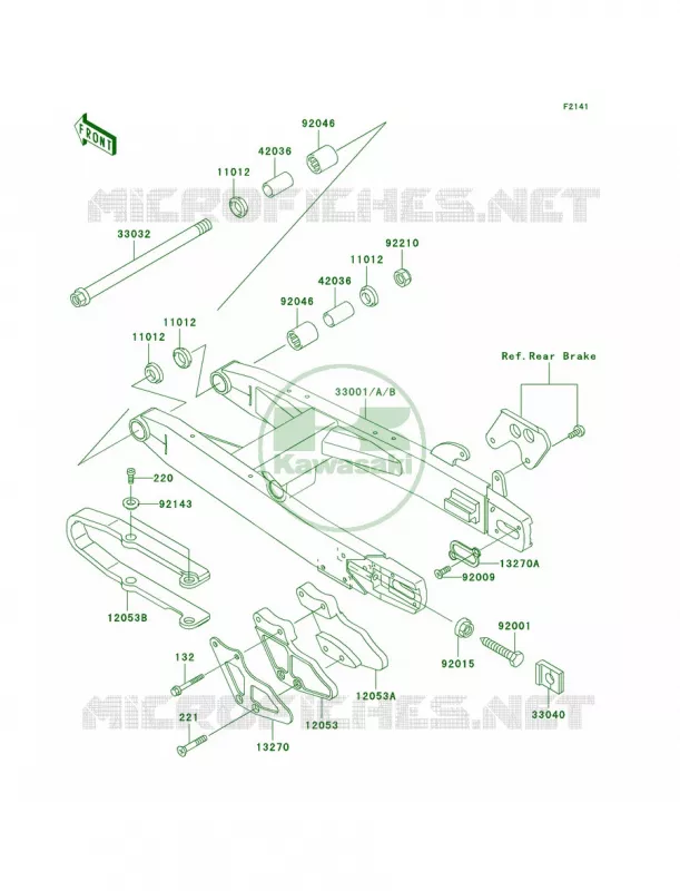 Swingarm Kawasaki MOTOS 85 2002 KX85  KX85-A2