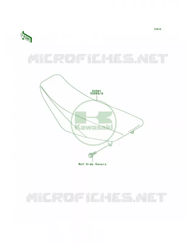 Seat Kawasaki MOTOS 100 2001 KX100  KX100-D1