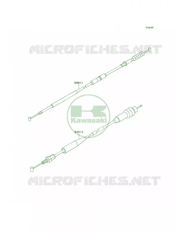 Cables Kawasaki MOTOS 125 2001 KX125  KX125-L3