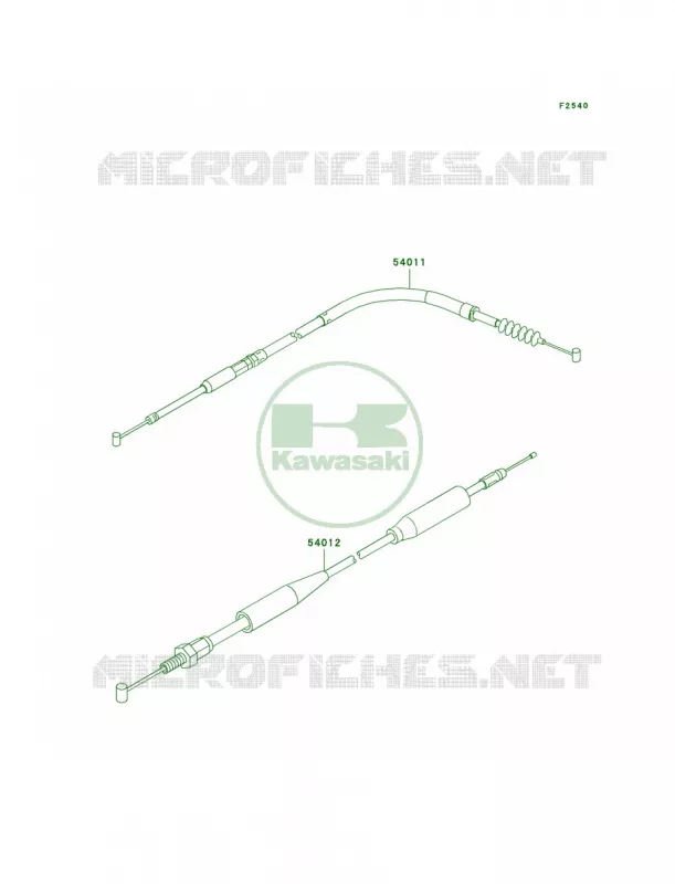 Cables Kawasaki MOTOS 500 2001 KX500  KX500-E13