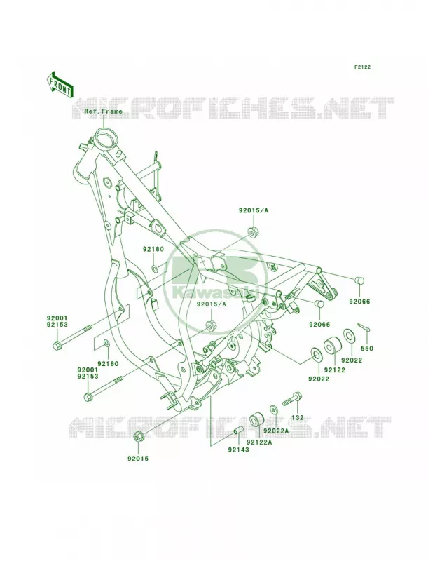 Engine Mount Kawasaki MOTOS 65 2001 KX65  KX65-A2