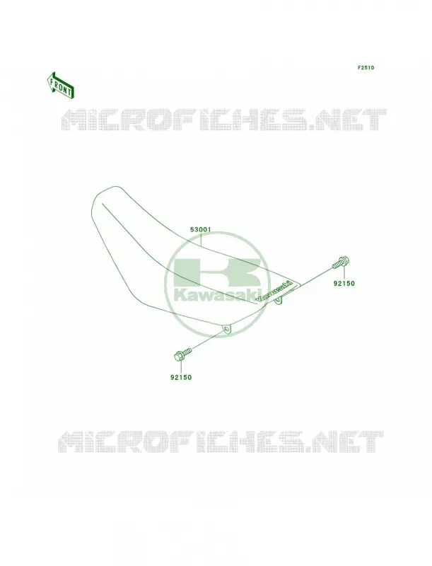 Seat Kawasaki MOTOS 65 2001 KX65  KX65-A2