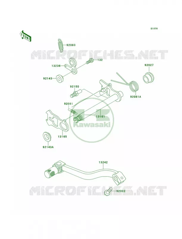 Gear Change Mechanism Kawasaki MOTOS 100 2000 KX100  KX100-C3