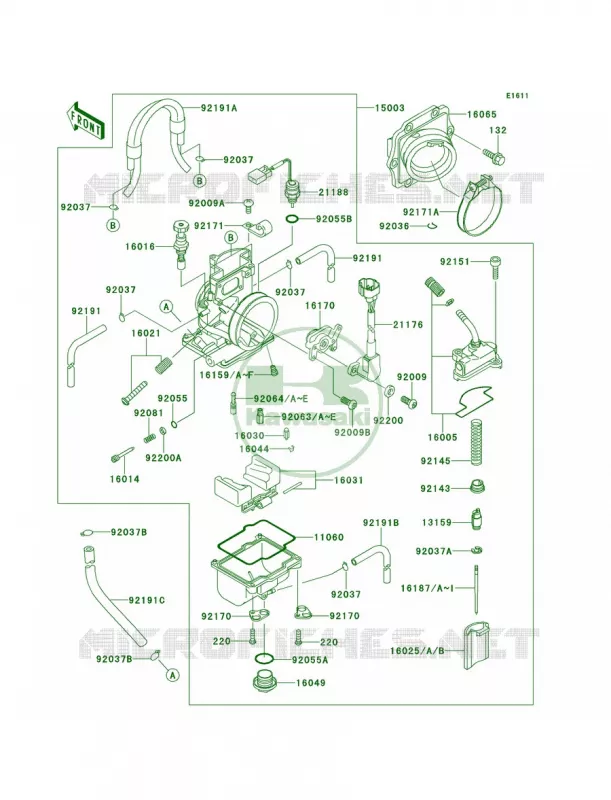 Carburetor Kawasaki MOTOS 125 2000 KX125  KX125-L2