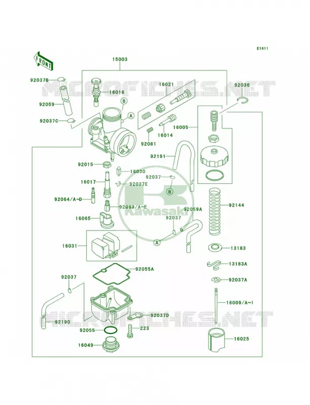Carburetor Kawasaki MOTOS 80 2000 KX80  KX80-W3