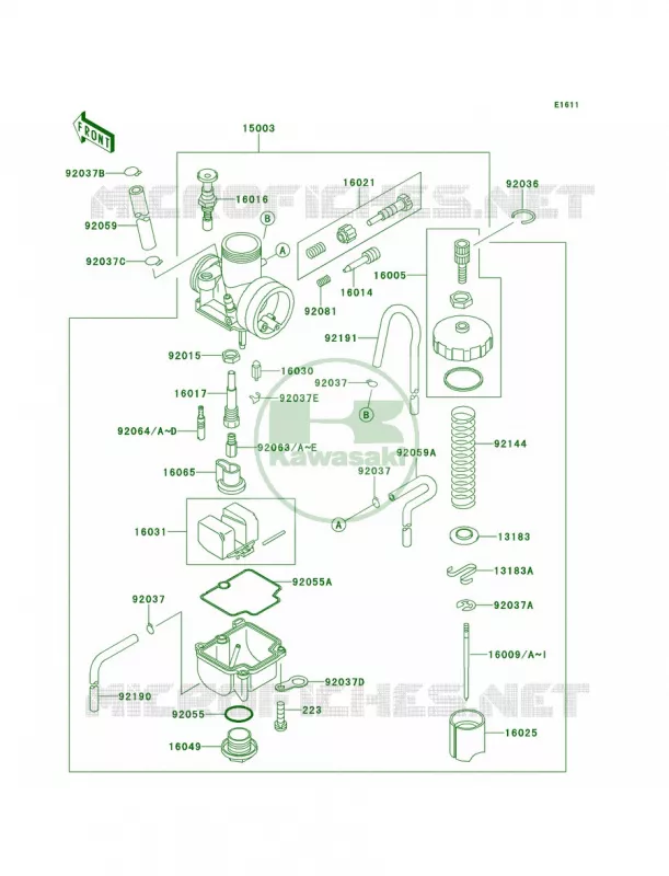 Carburetor Kawasaki MOTOS 100 1999 KX100  KX100-C2