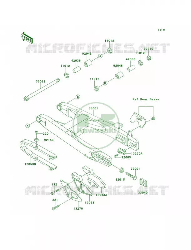 Swingarm Kawasaki MOTOS 100 1999 KX100  KX100-C2