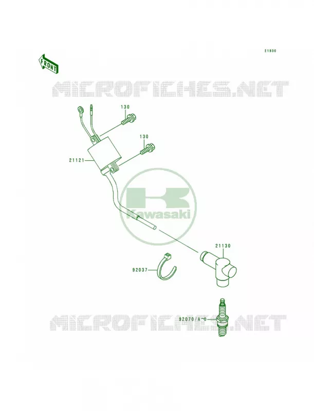 Ignition System Kawasaki MOTOS 250 1999 KX250  KX250-L1