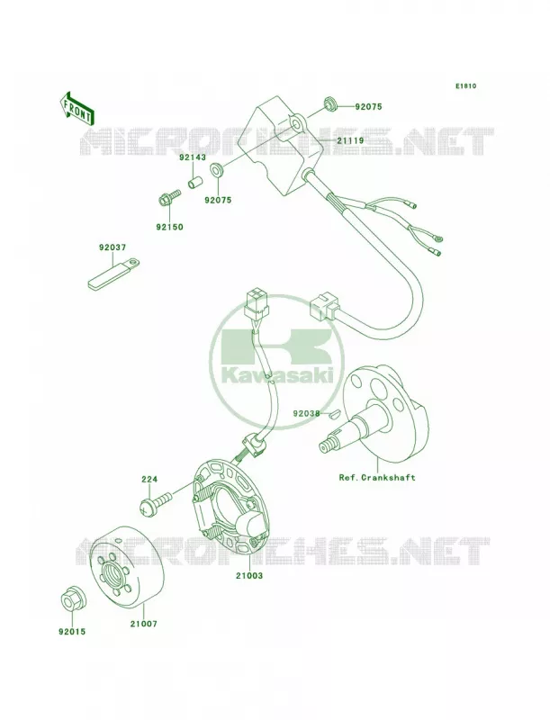 Generator Kawasaki MOTOS 80 1999 KX80  KX80-W2
