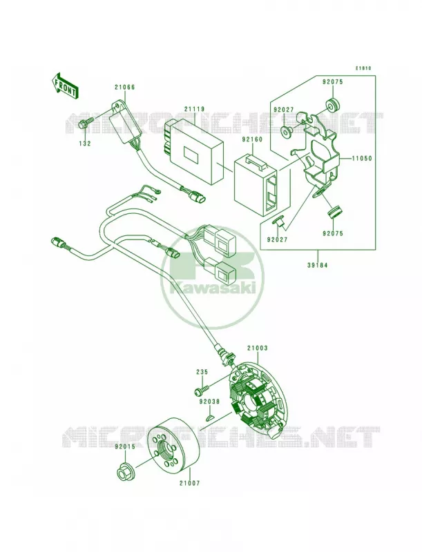 Generator Kawasaki MOTOS 250 1998 KX250  KX250-K5