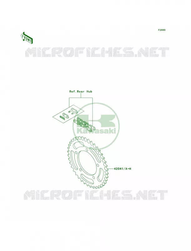 Optional Parts Kawasaki MOTOS 60 1997 KX60  KX60-B13
