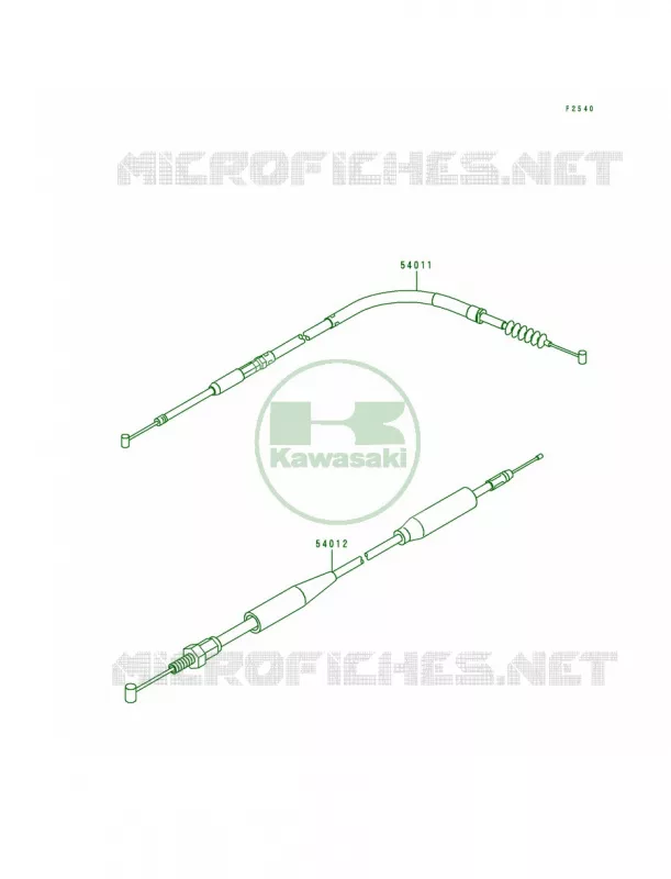 Cables Kawasaki MOTOS 500 1996 KX500  KX500-E8